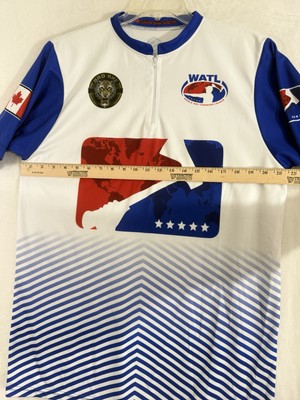 World Axe Throwing League Jersey Large Men’s WATL Zelaya Canada Bad Axe White