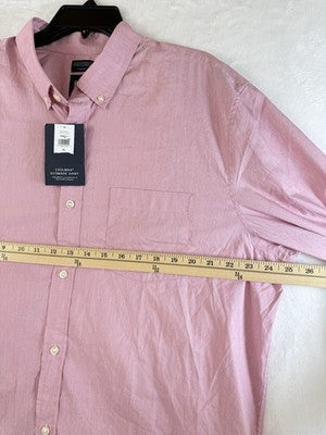 Gap Mens Shirt XL Button Up Pink CoolMax Long Sleeve Standard Fit New NWT
