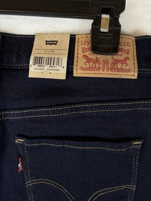 Levis Jeans Women Size 27 314 Shaping Straight Leg 27x30 Dark Blue Levi’s NWT