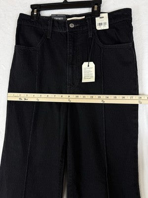 Levis Ribcage Bell Jeans 30 Black High Rise Jeans 30x32 Bell Bottom New NWT
