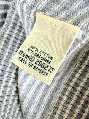LL Bean Sweater Womens Medium Petite Cashmere Cotton Blend Turtleneck Gray