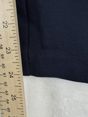 Chicos Size 2.5 Pants Ankle Ponte Pull On Navy Blue Knit Womens Large