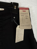 Levis 318 Shaping Wide Leg Jeans 26 Womens Black 26x30 Levi’s New NWT
