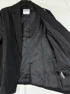 Old Navy Blazer Women Small Black Jacket Classic Stretch New NWT