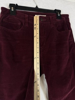 Levis 725 High Rise Bootcut 29 Corduroys Pants Jeans Womens Burgundy Red Levi’s