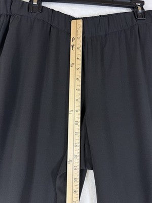 Talbots Joggers 14 Black Pants Pull On Lightweight Womens
