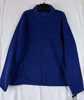LL Bean Fleece Jacket XXL Tall Mens Blue Polar Fleece Full Zip Vintage New NWT