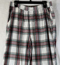Aerie Flannel Skater Pajama Pants Large Womens Red Plaid Wide Leg American Eagle