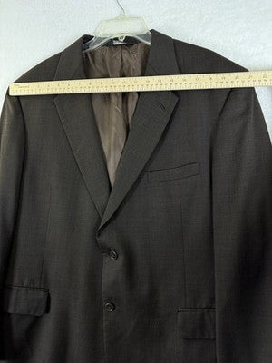 Jos A Bank Blazer 43r Wool Mens Brown Jacket Gordon Signature Collection
