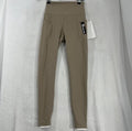 Gottex Leggings XS Gravel Gray Beige NWT Peach Skin Media Pocket Womens NEW