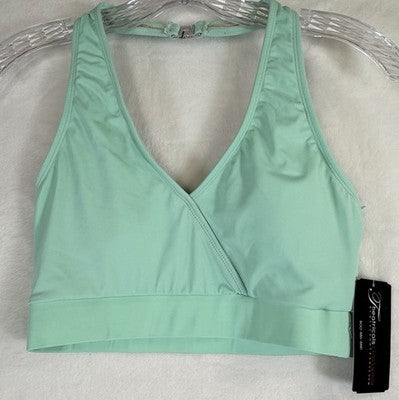 Dance Halter Crop Top Medium Womens Theatricals Leotard Dancewear New NWT