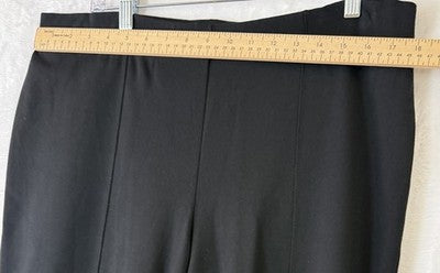 J Jill Barely Boot Cut Ponte Pants Medium Tall Womens Black Pull On Knit