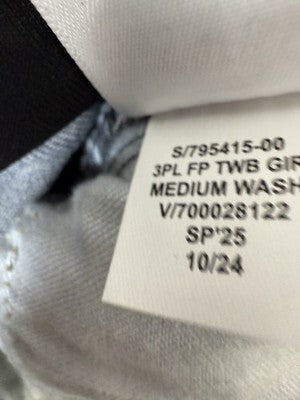 Gap Maternity Girlfriend Jeans 30 10 Short Women Full Panel Blue NWT