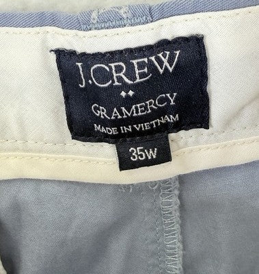J Crew Gramercy Shorts 35 Mens Blue 9”Horseshoes Horse Print 100% Cotton Chino
