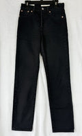 Levis Wedgie Straight 23 Jeans Womens Black 23x28 Button Fly Levi’s