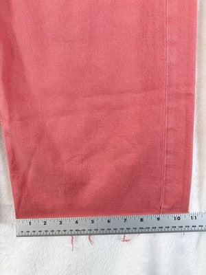 Gap High Rise Stride Ankle Jeans 24 00 Petite Coral Pink Raw Hem Womens New NWT