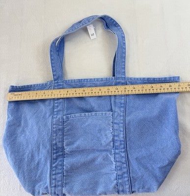Gap Denim Logo Tote Bag Blue New NWT