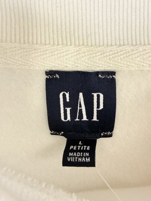 Gap Vintage Soft Wedge Sweatshirt Large Petite Women Off White Top Crew Neck New