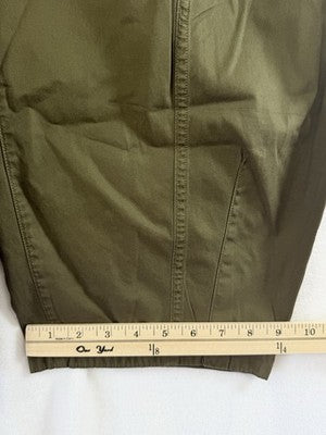 Gap Mid Rise Twill Barrel Leg Pants Small Women Olive Green New NWT