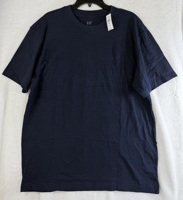 Gap Original Tee Classic Fit Large Tall Navy Blue Mens T Shirt Short Sleeve New