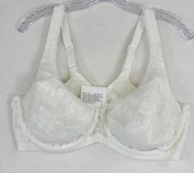 Bali Passion For Comfort Bra 42C White Underwire Womens