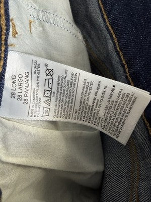 Old Navy Jeans 28 Long High Rise Straight Leg Plus Size Womens Dark Blue