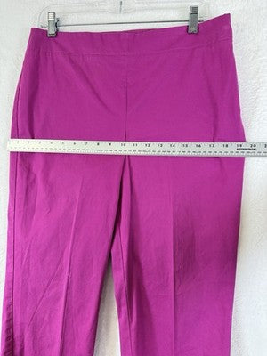 Talbots Pants 10 Barbie Pink Side Zip Heritage Womens Cotton Stretch
