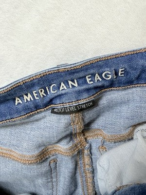 American Eagle Low Rise Flare Jeans 6 Short Blue Womens