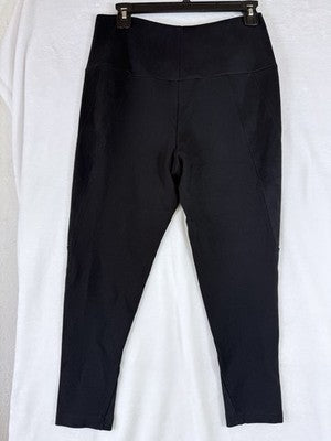 Women With Control Leggings Small Petite Black Faux Suede Womens Slimming SP