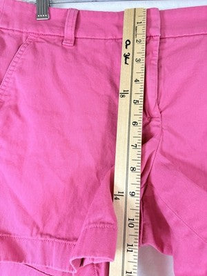 J Crew Classic Chino Shorts 6 Lot Pink Green 4” 5” Womens 100% Cotton