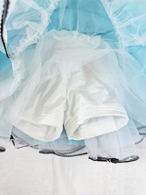 Weissman Dance Costume Child IC 7 8 Girls Soda Shop Rock Blue Dress Dancewear