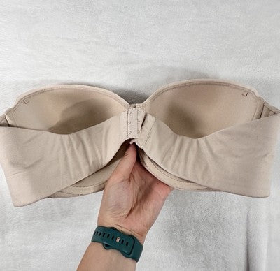 Warners Strapless Bra 42C RJ6331A Nude Beige Underwire Elements Of Bliss