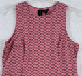 Worthington Large Top Womens Pink High Neck Sleeveless Tiered Zip Back Shell