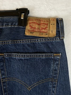 Levis 501 Jeans 36x36 Mens Blue Button Fly Levi’s
