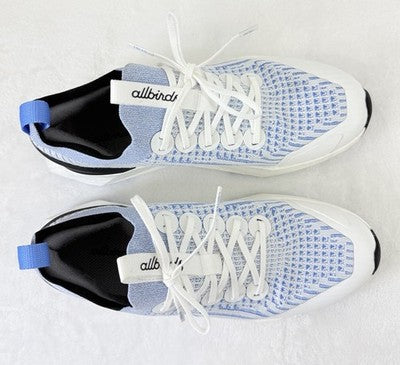 Allbirds Tree Flyer 2 Womens 8.5 Sneakers Shoes White Blue EXC
