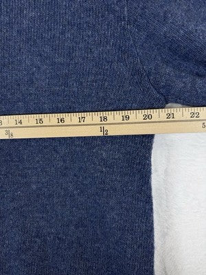 Vintage Shetland Wool Crewneck Sweater Mens Medium Blue 70s Lord Taylor Pullover