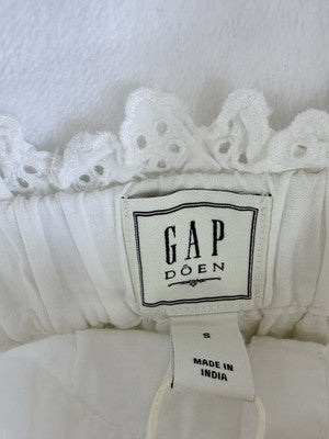 Gap × DÔEN Eyelet Midi Dress Small Womens Off White Sleeveless Boho Doen New NWT