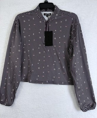 Bad Birdie Womens Medium Golf Top UV Long Sleeve Shirt Throwing Dart New NWT $88