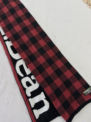 LL Bean Signature Buffalo Plaid Winter Scarf Unisex Reversible Warm!
