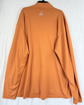 Eastern Mountain Sports 1/2 Zip Shirt XL Techwick Orange Mock Long Sleeve Mens