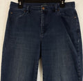 Eileen Fisher Jeans 8 Straight Leg Stretch Denim Blue Organic Cotton Denim