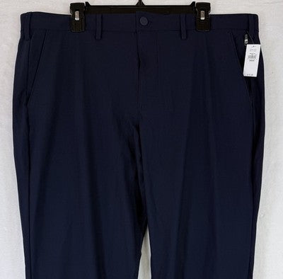 Gap Hybrid Slim Khakis Pants 38x30 Mens Navy Blue Tech Modern New NWT