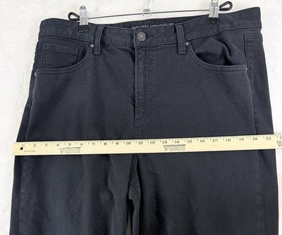 Chicos Jeans Size 3 Tall High Rise Straight Leg Womens Size 16 Black Denim