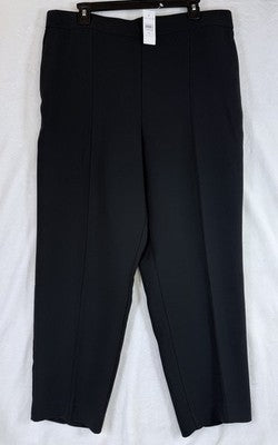 Ann Taylor Pants XL The Easy Ankle Black Pull On Womens New NWT