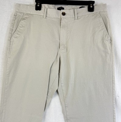 J Crew Flex Straight Pants 36x30 Chinos Tan Beige Mens