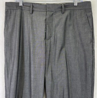 J Crew Bedford Pants 34x30 Mens Gray Herringbone 100% Cotton Straight Leg