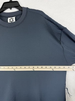 Obermeyer Explorer Tech Crew Mens Large Sweatshirt Pullover Blue New NWT