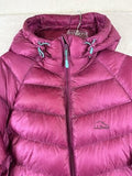 LL Bean 850 Down Jacket Womens Small Fuschia Pink Down Puffer Coat