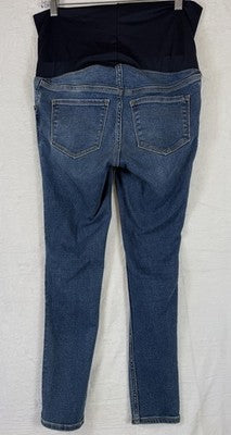 Old Navy Maternity Jeans 4 Short Full Panel Skinny Blue Womens