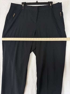 Lane Bryant 18 20 Dress Pants Black Plus Size Women Stretch Zip Pockets